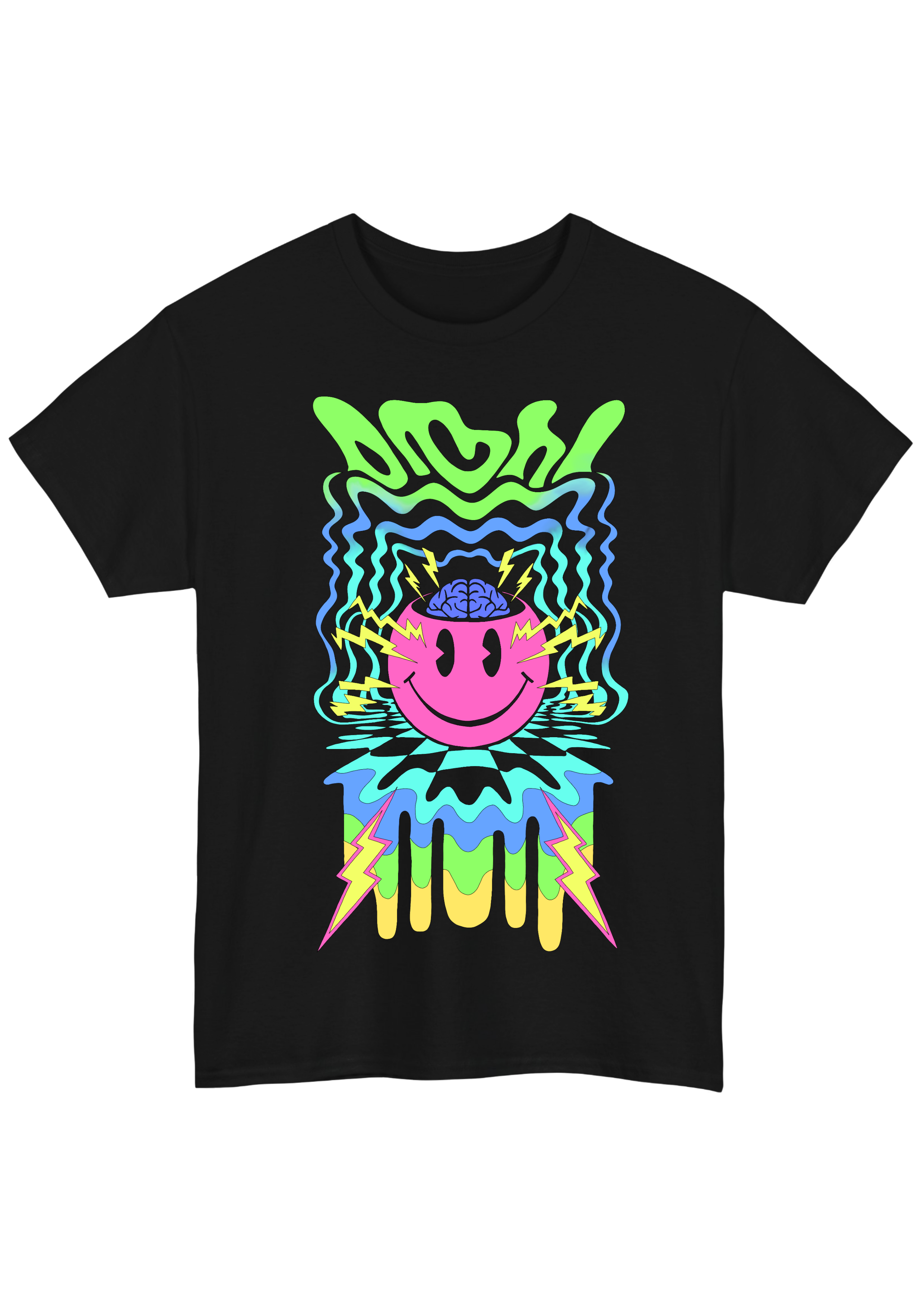 Trippy Black Tee