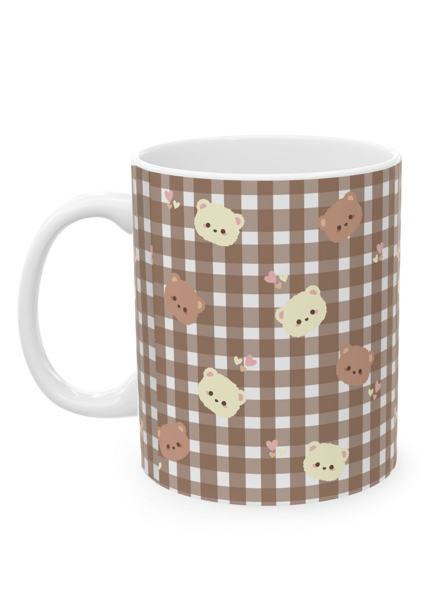 Puff Berry Teddy Bear 4 Pack Coffee Mugs