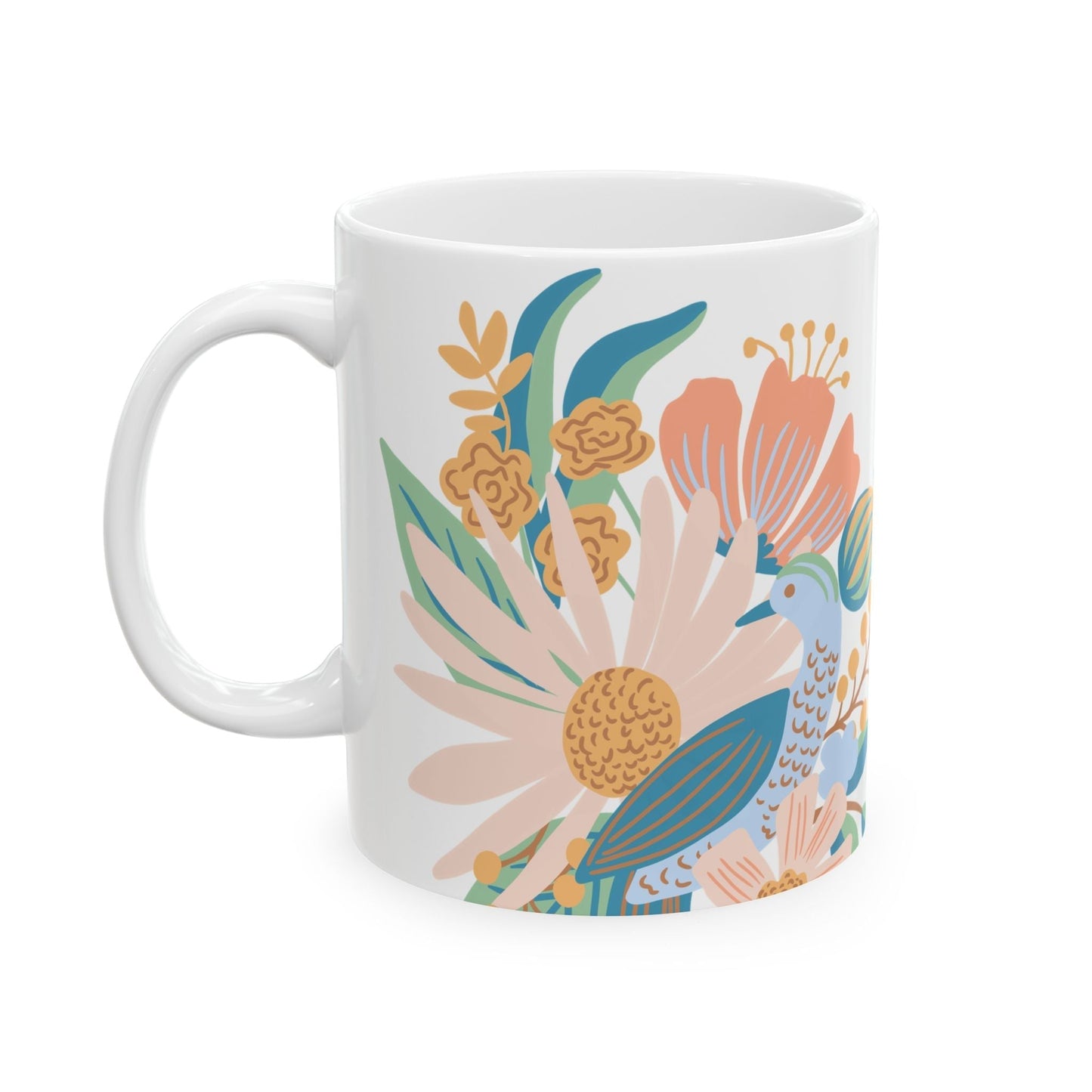 Peacock Mug - Puff Berry