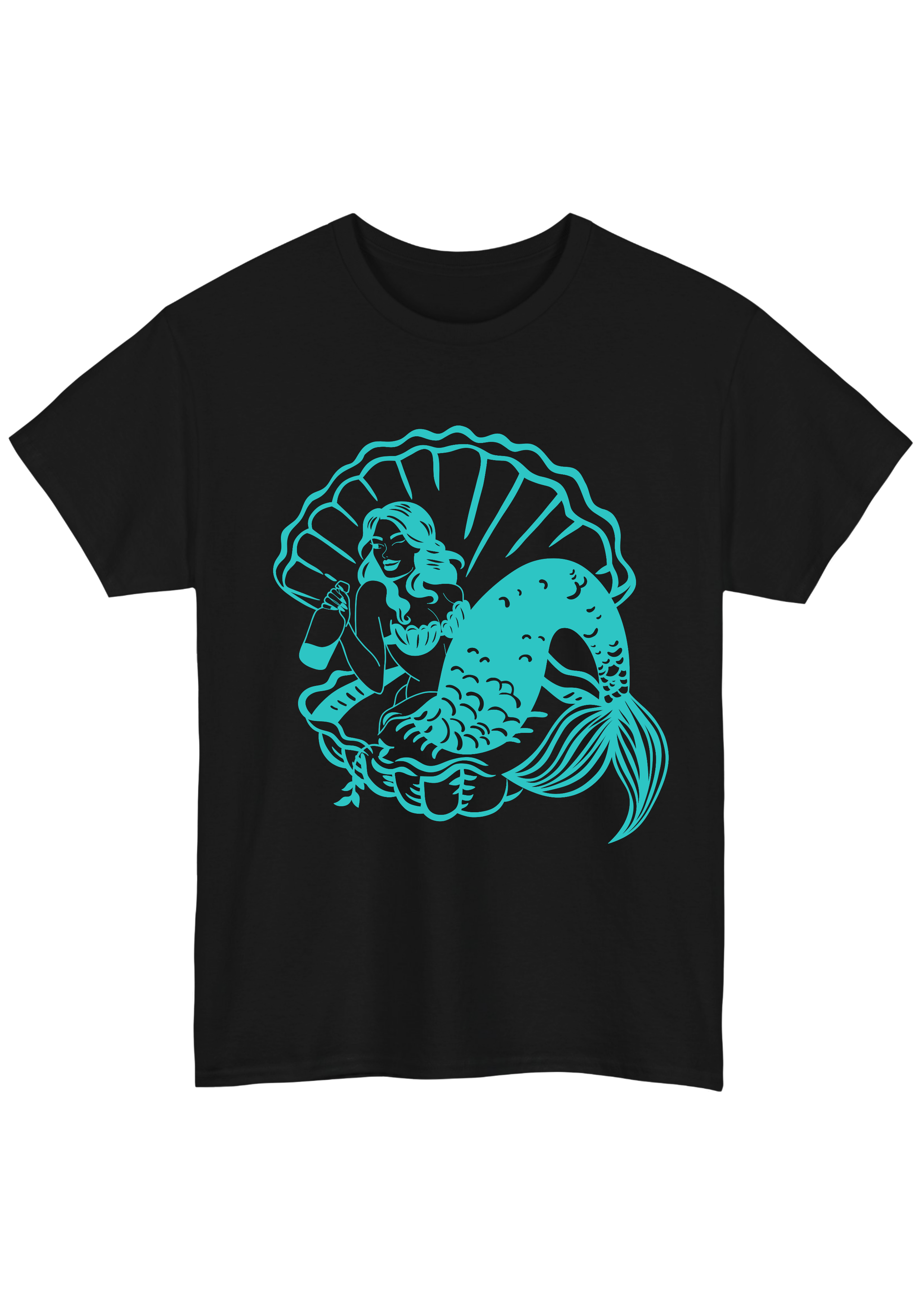Mermaid Black Tee
