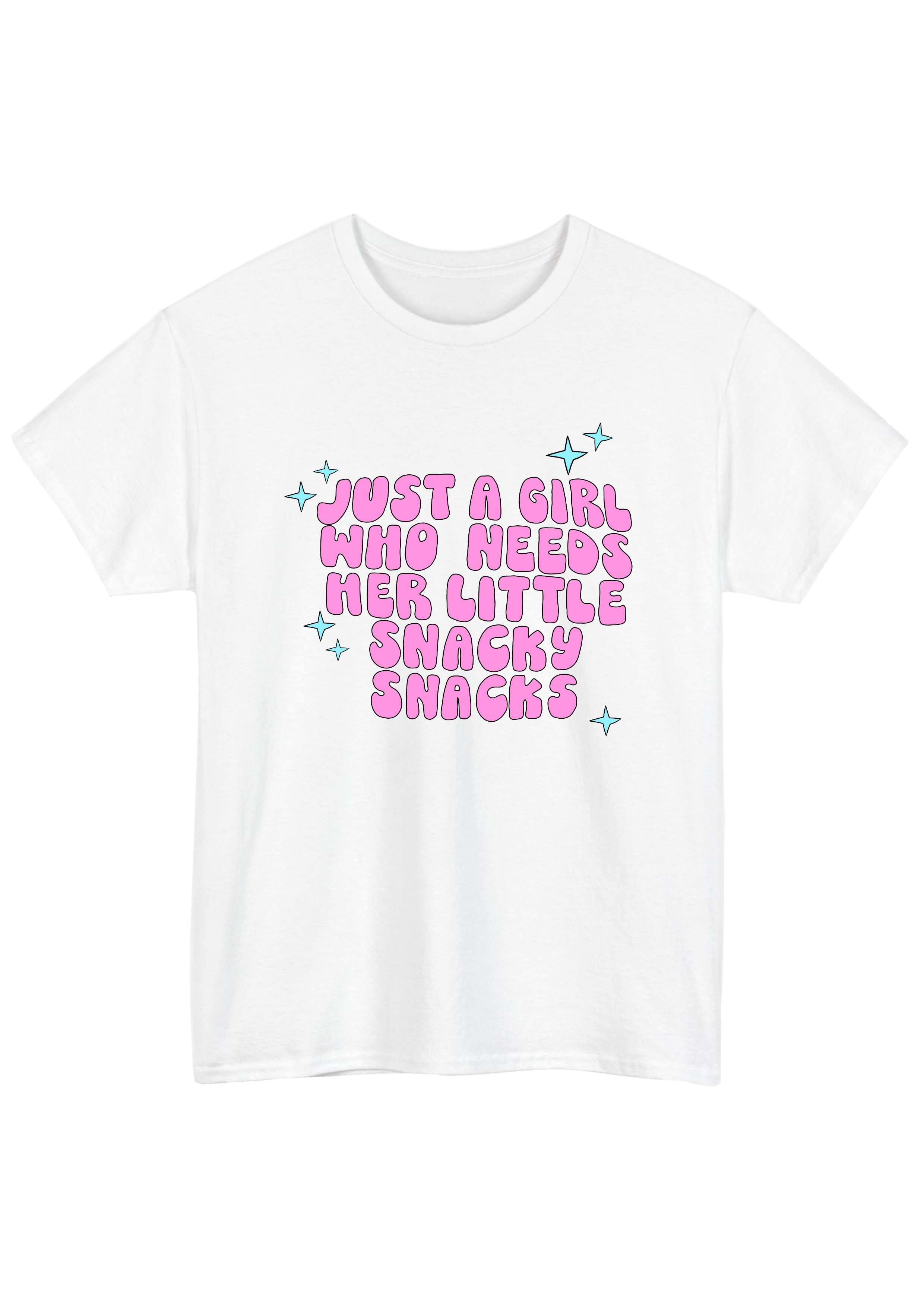 Snacky Snacks White Tee