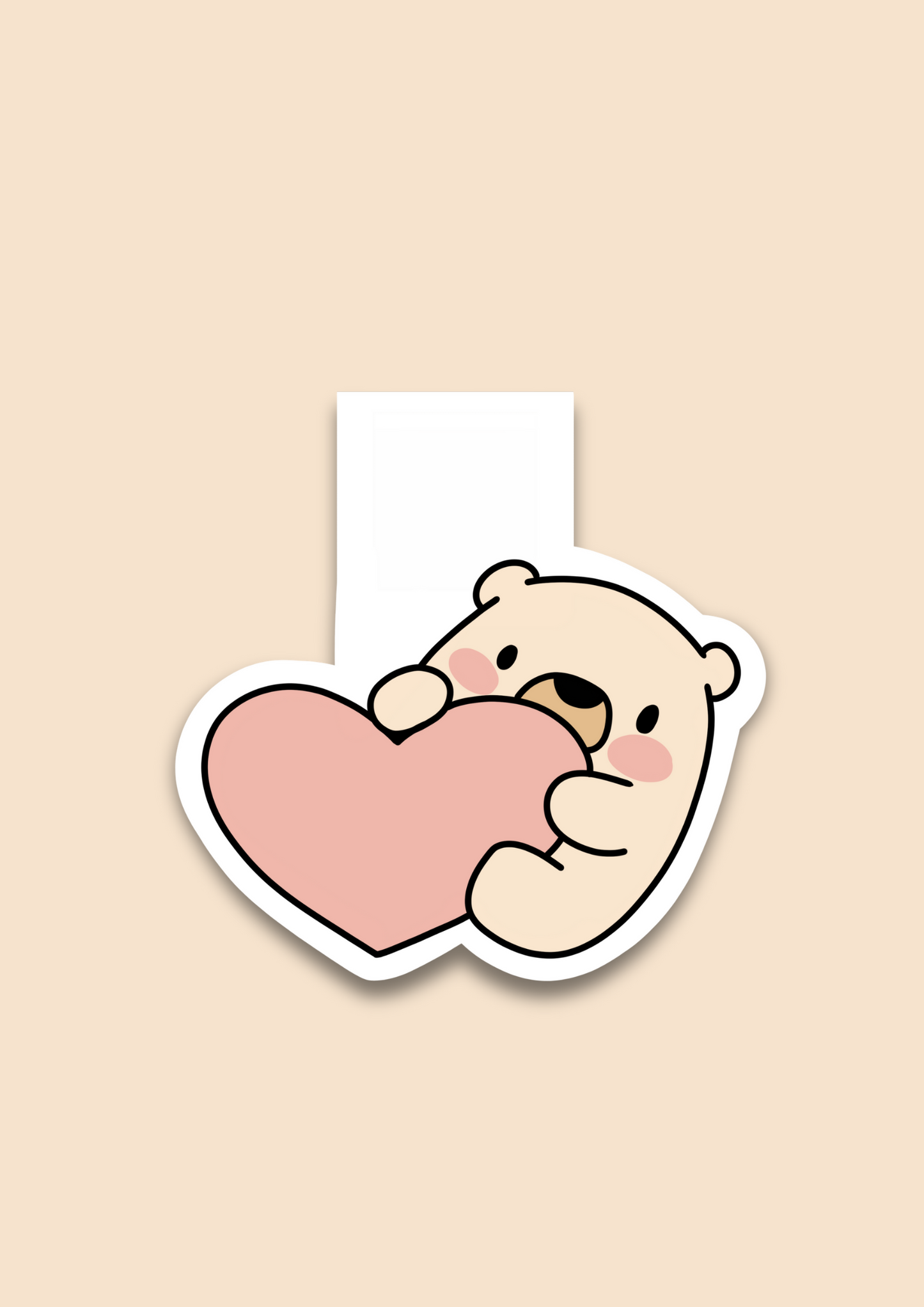 Bear Magnetic Bookmark - Puff Berry