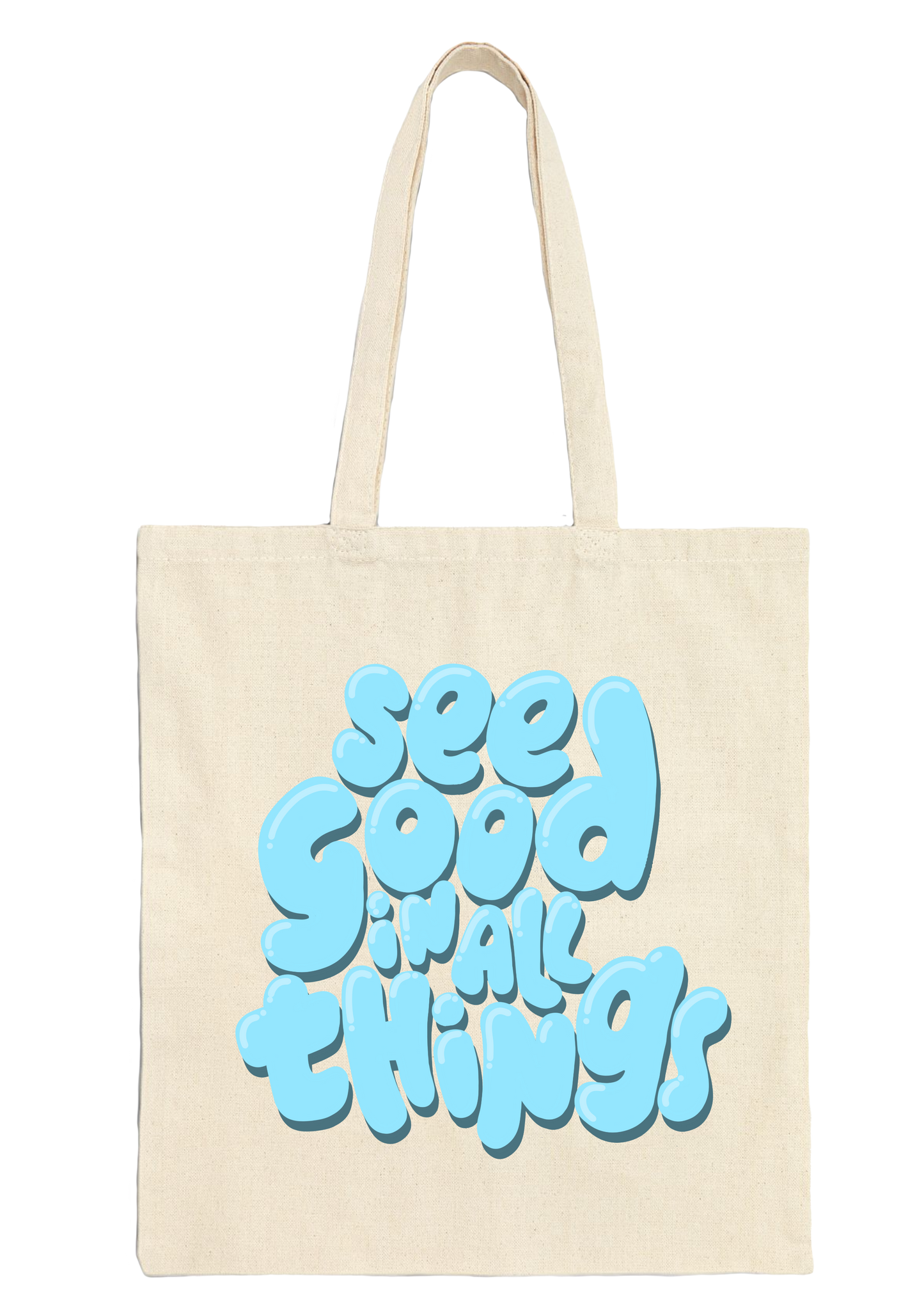See Good in All Things Tote Bag - Puff Berry