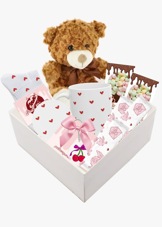 Hearts Teddy Bear Gift Set