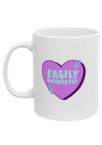 Easily Distracted White Mug