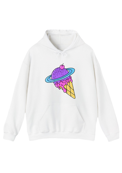 Cosmic Ice Cream White Hoodie