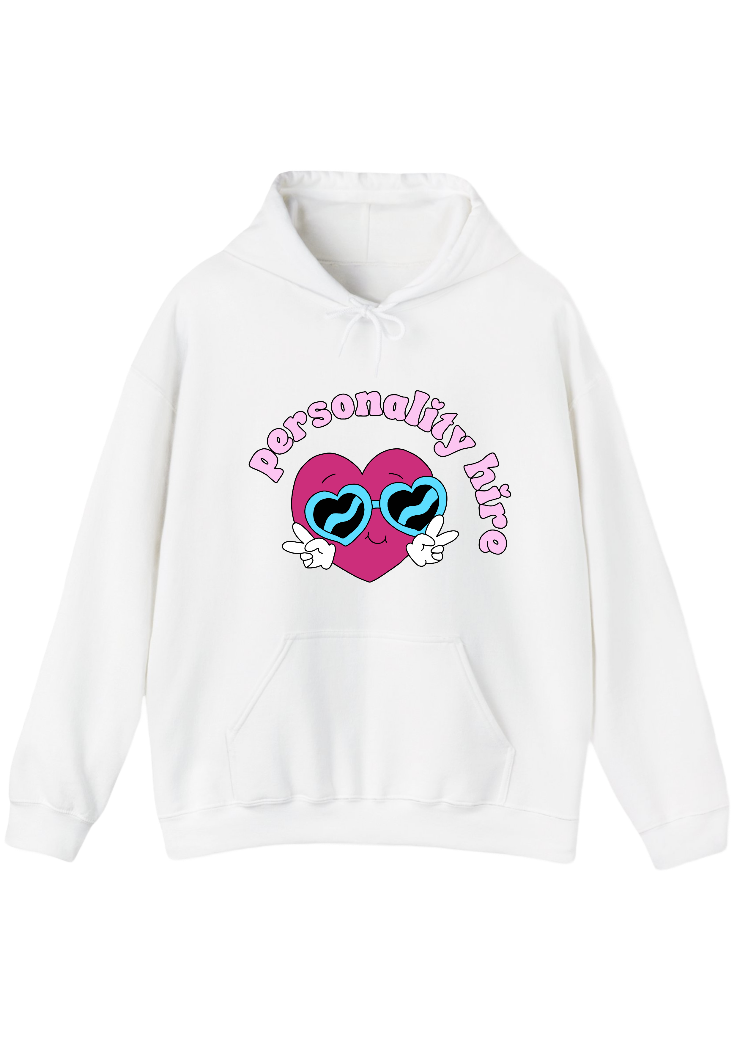 Personality Hire White Hoodie