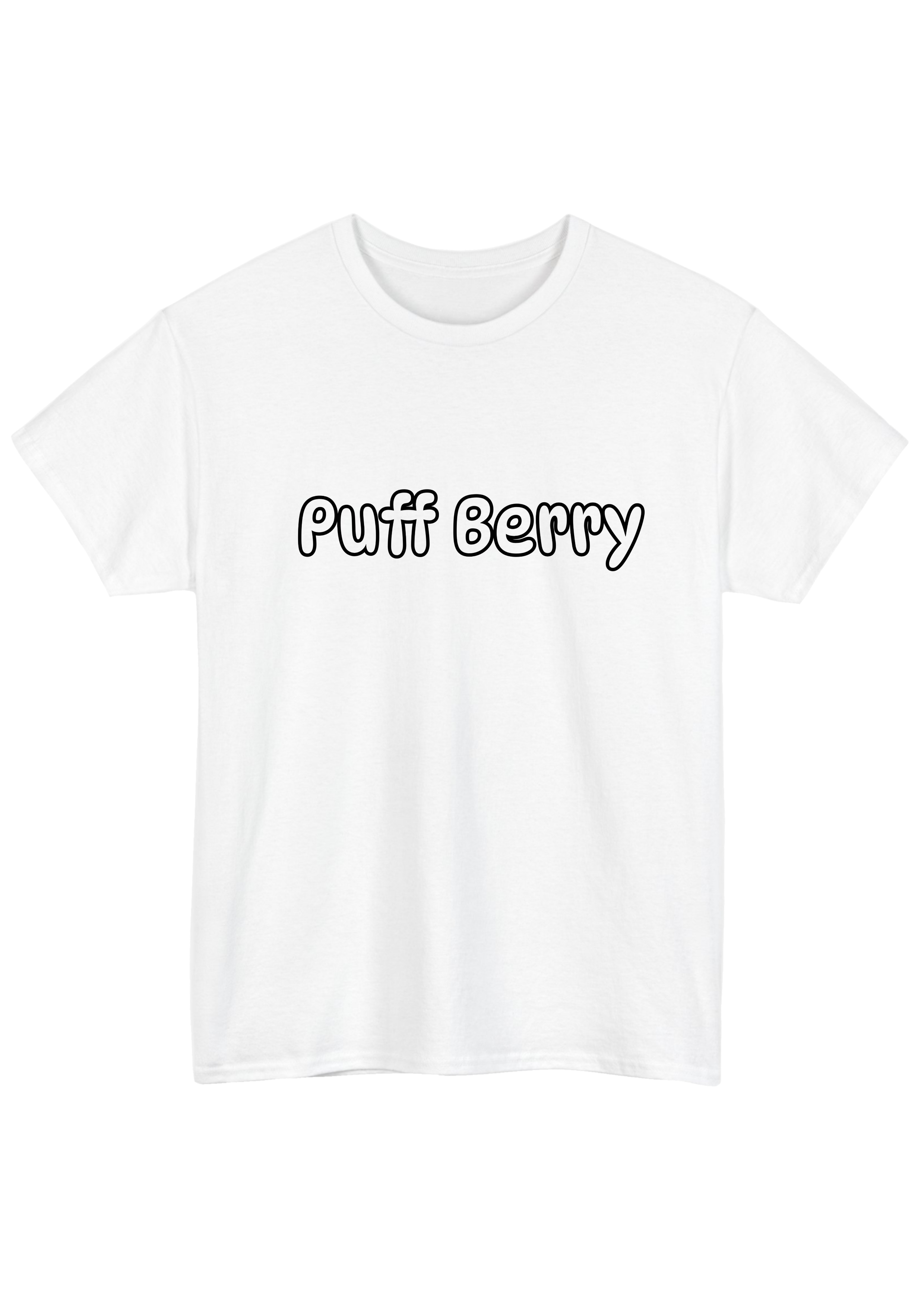 Puff Berry White Tee