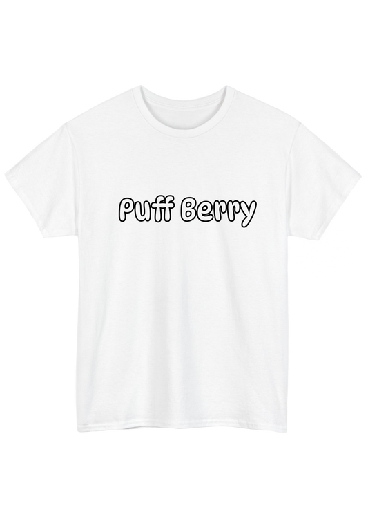 Puff Berry White Tee - Puff Berry
