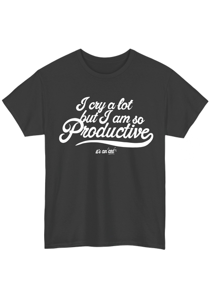 Cry Baby Charcoal Tee - Puff Berry