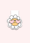 Flower Power Magnetic Bookmark - Puff Berry