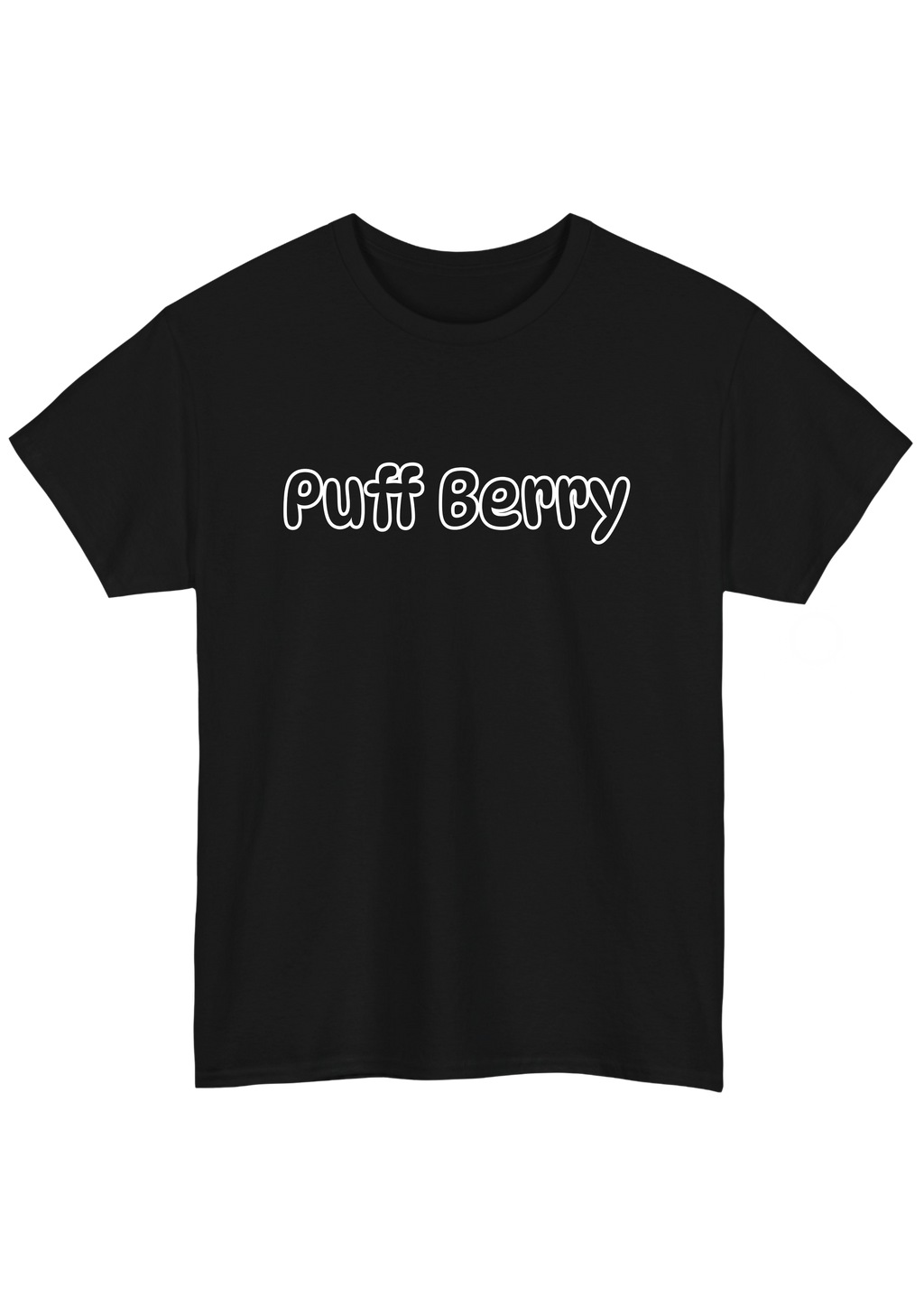 Puff Berry Black Tee