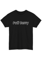 Puff Berry Black Tee
