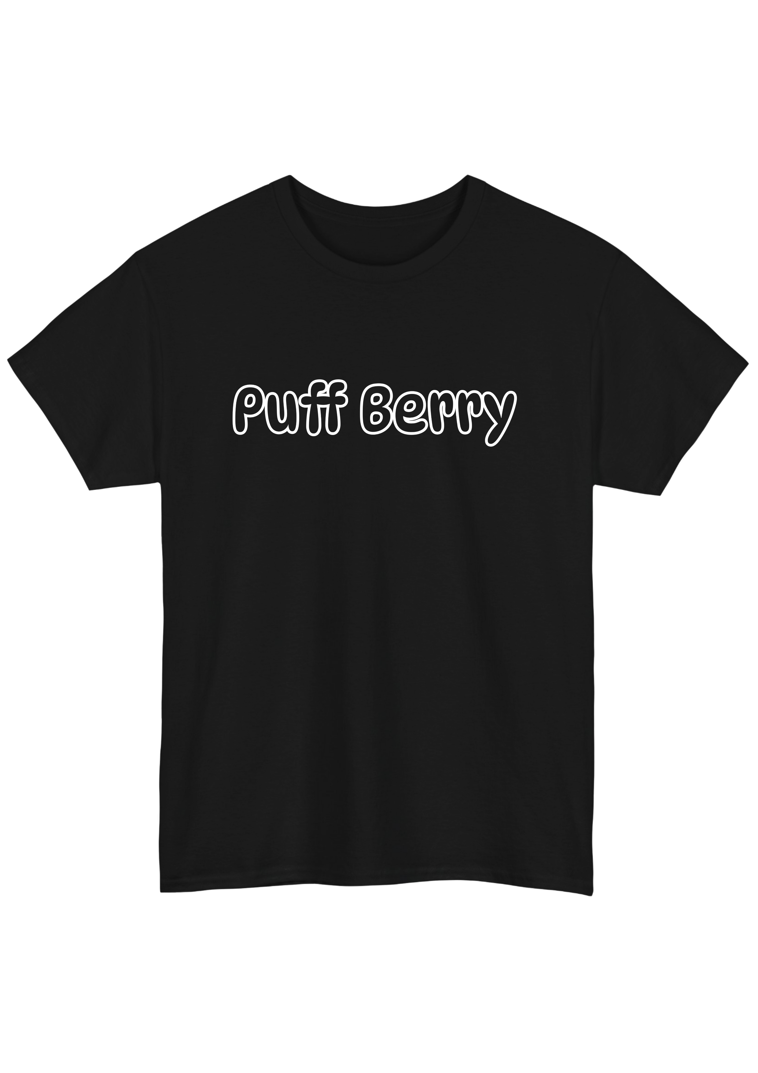 Puff Berry Black Tee
