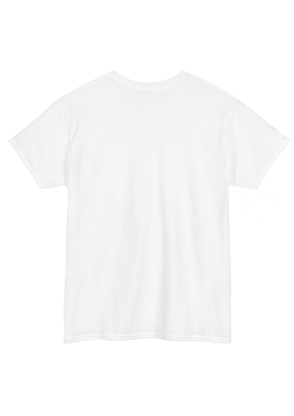 Custom Card White Tee - Puff Berry