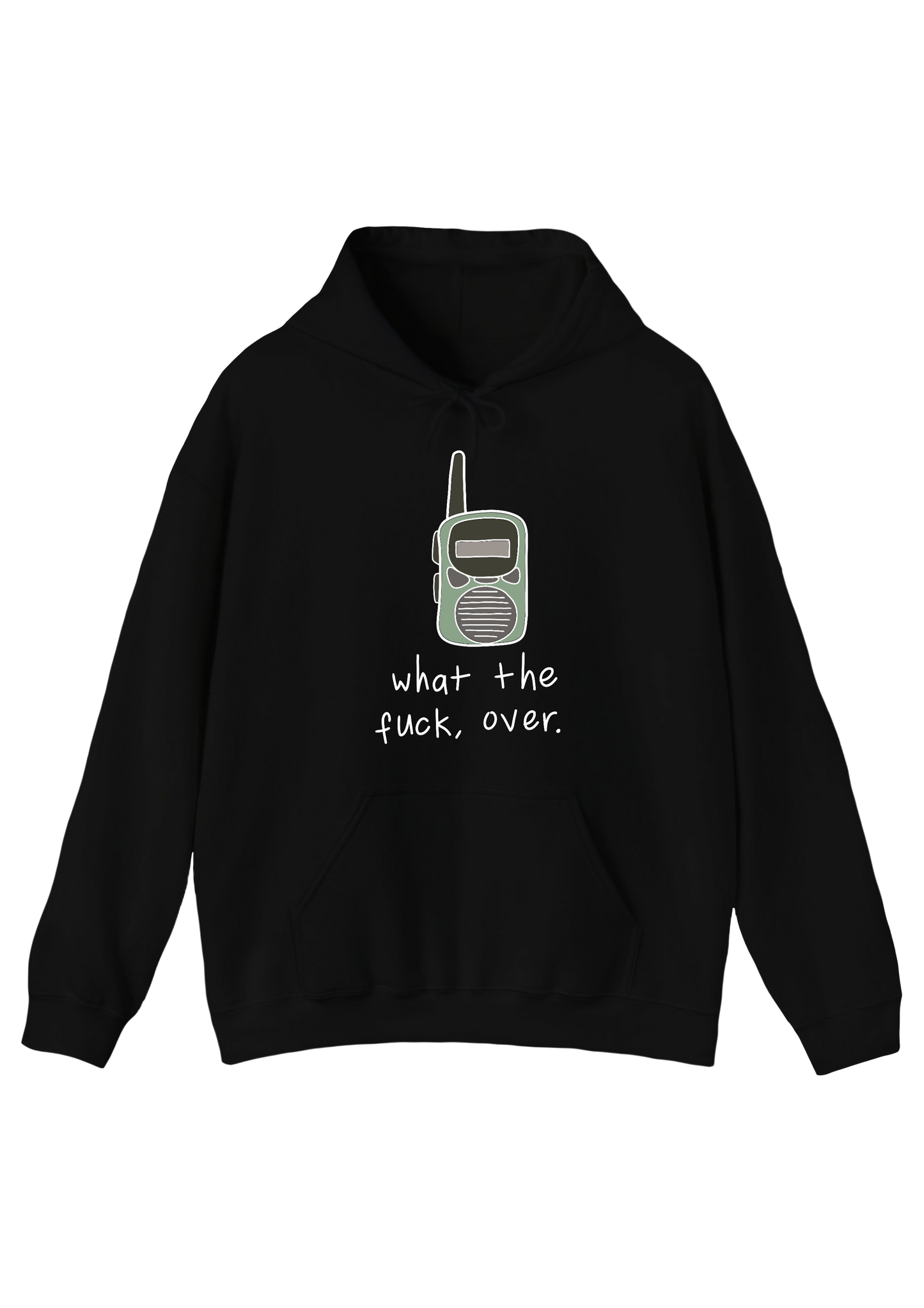 Walkie Talkie Black Hoodie
