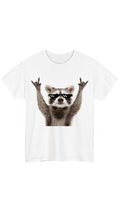 Rock-coon White Tee