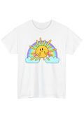Sunshine White Tee - Puff Berry