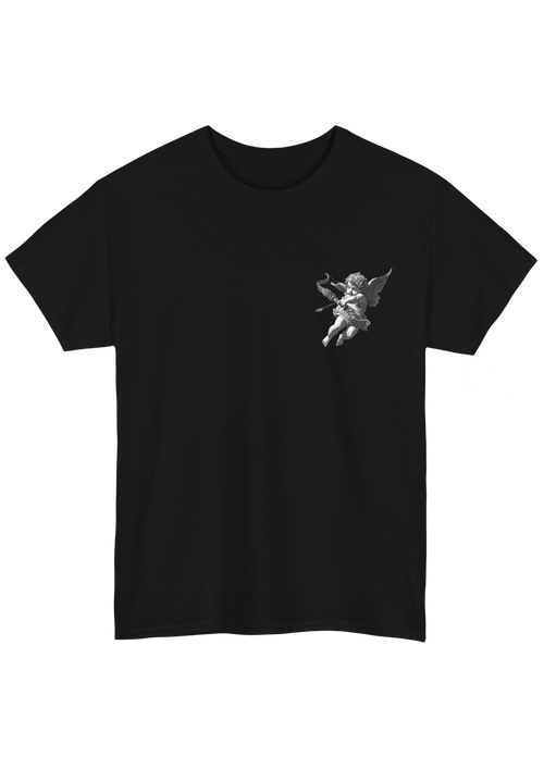 All We Need Is Love Black Tee - Puff Berry