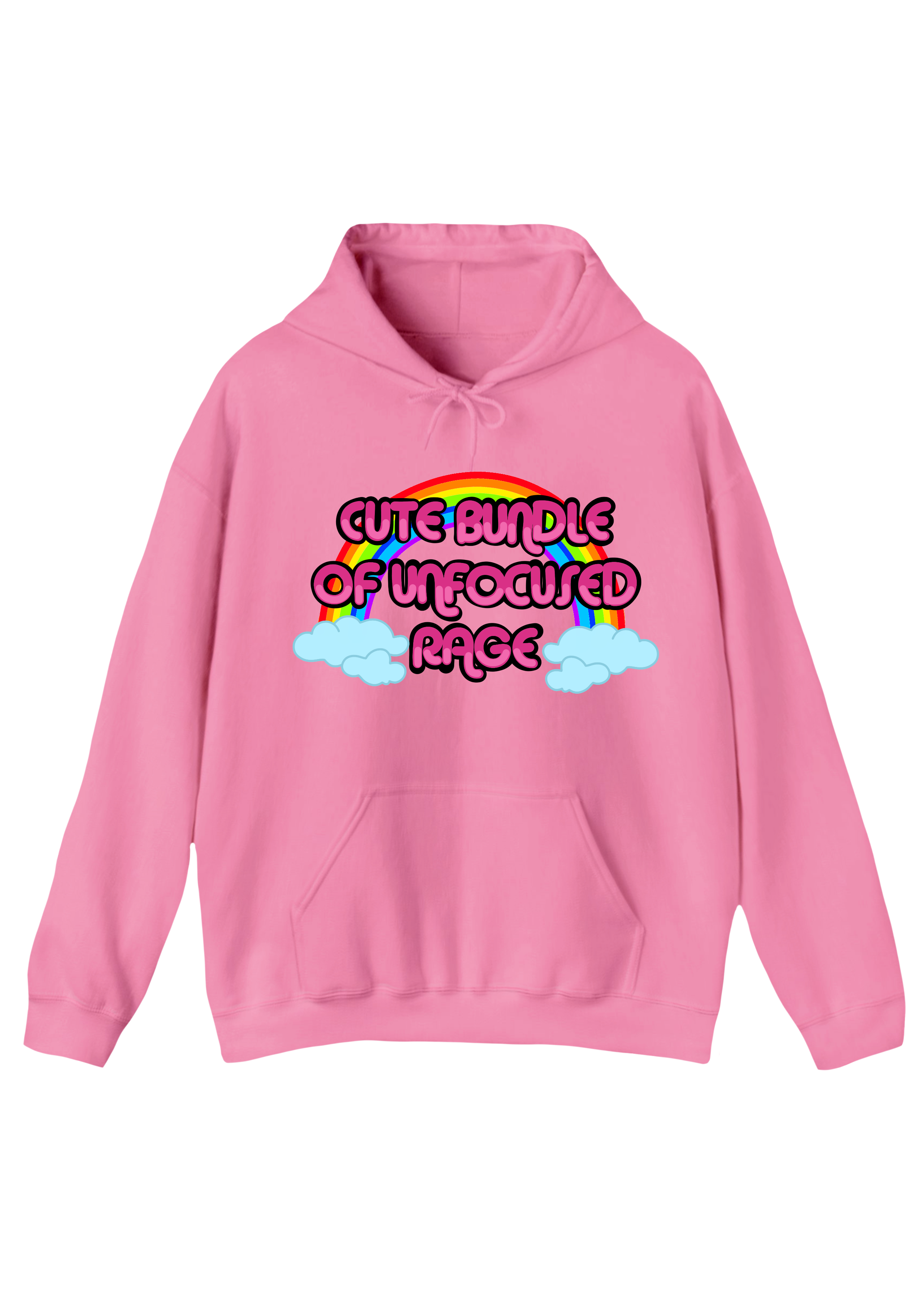 Unfocused Rage Pink Hoodie
