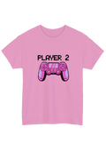 Player 2 Pink Tee - Puff Berry