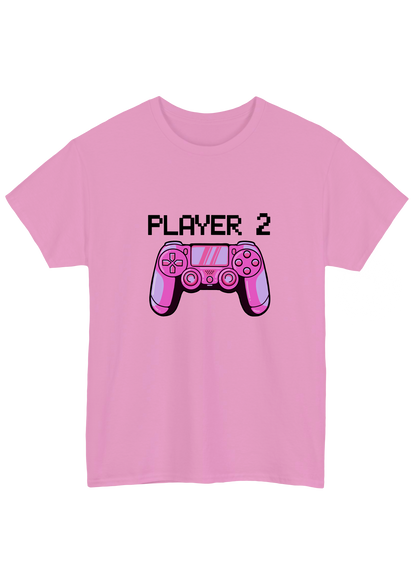 Player 2 Pink Tee - Puff Berry