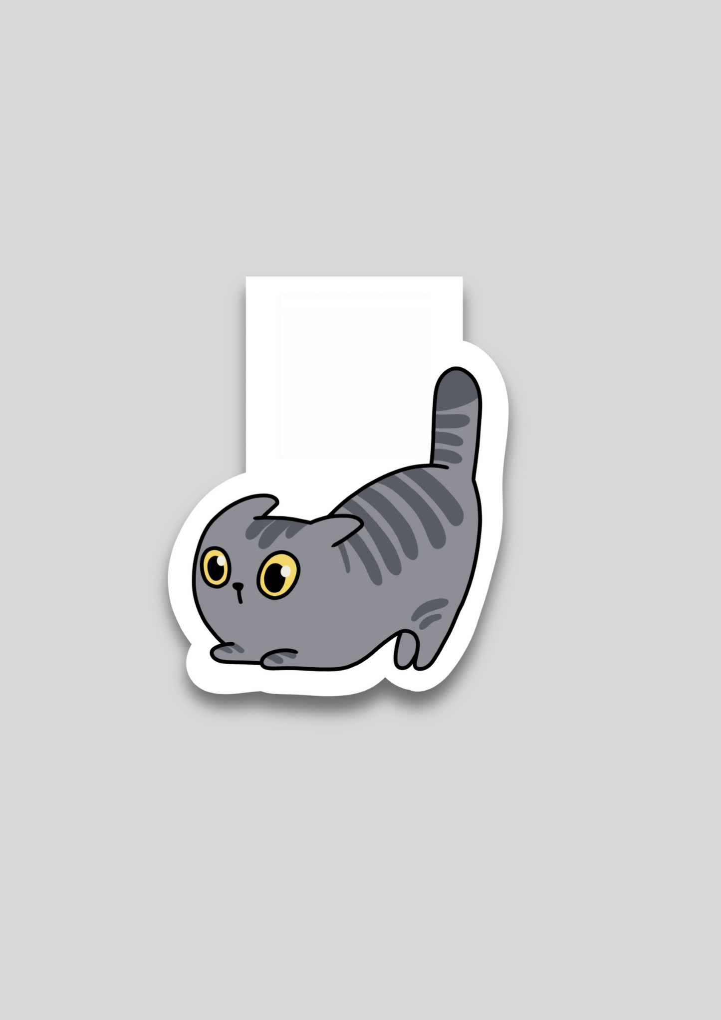 Kitty Magnetic Bookmark - Puff Berry