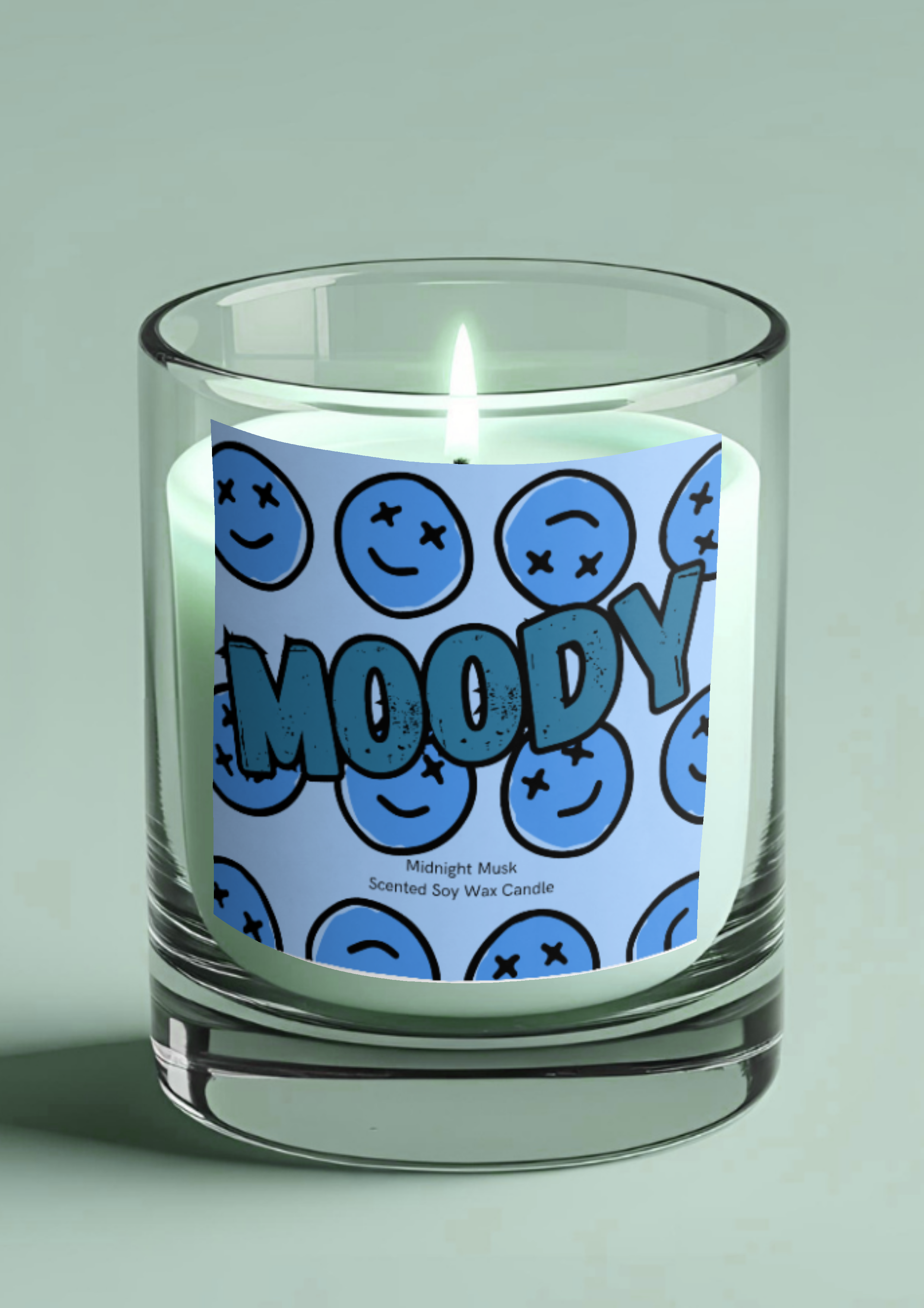 Moody Scented Soy Wax Candle