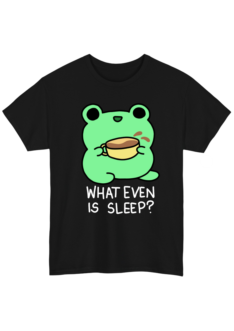 Caffeinated Frog Black Tee