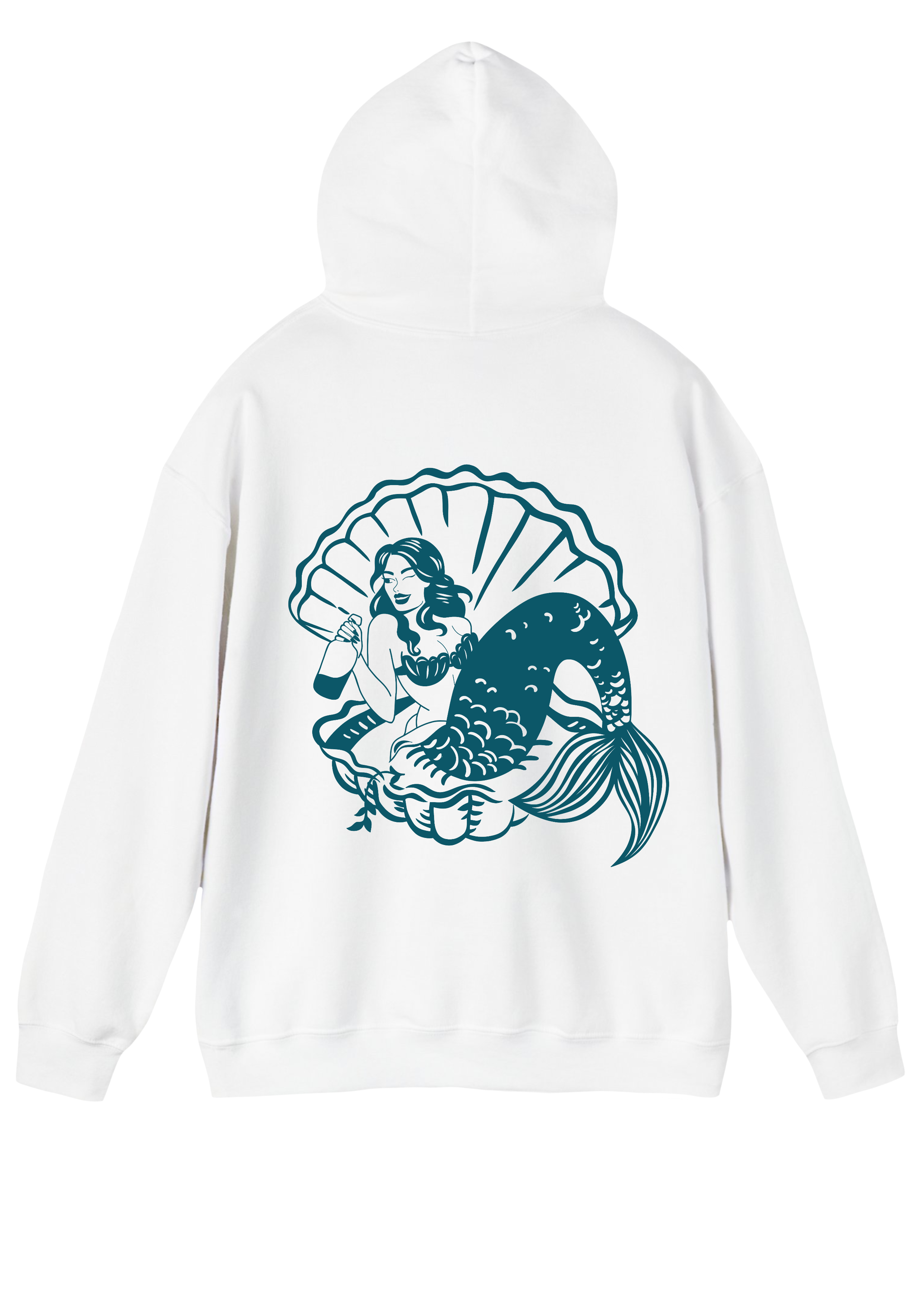 Mermaid White Hoodie