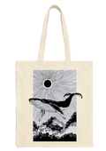 Whale Tote Bag - Puff Berry