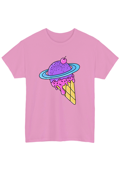 Cosmic Ice Cream Pink Tee - Puff Berry