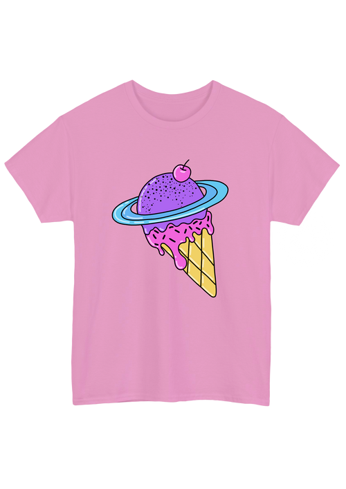 Cosmic Ice Cream Pink Tee - Puff Berry