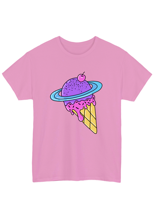 Cosmic Ice Cream Pink Tee - Puff Berry