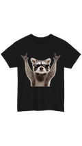Rock-coon Black Tee