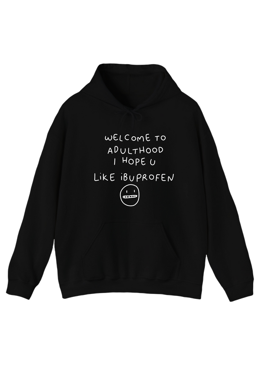Ibuprofen Black Hoodie