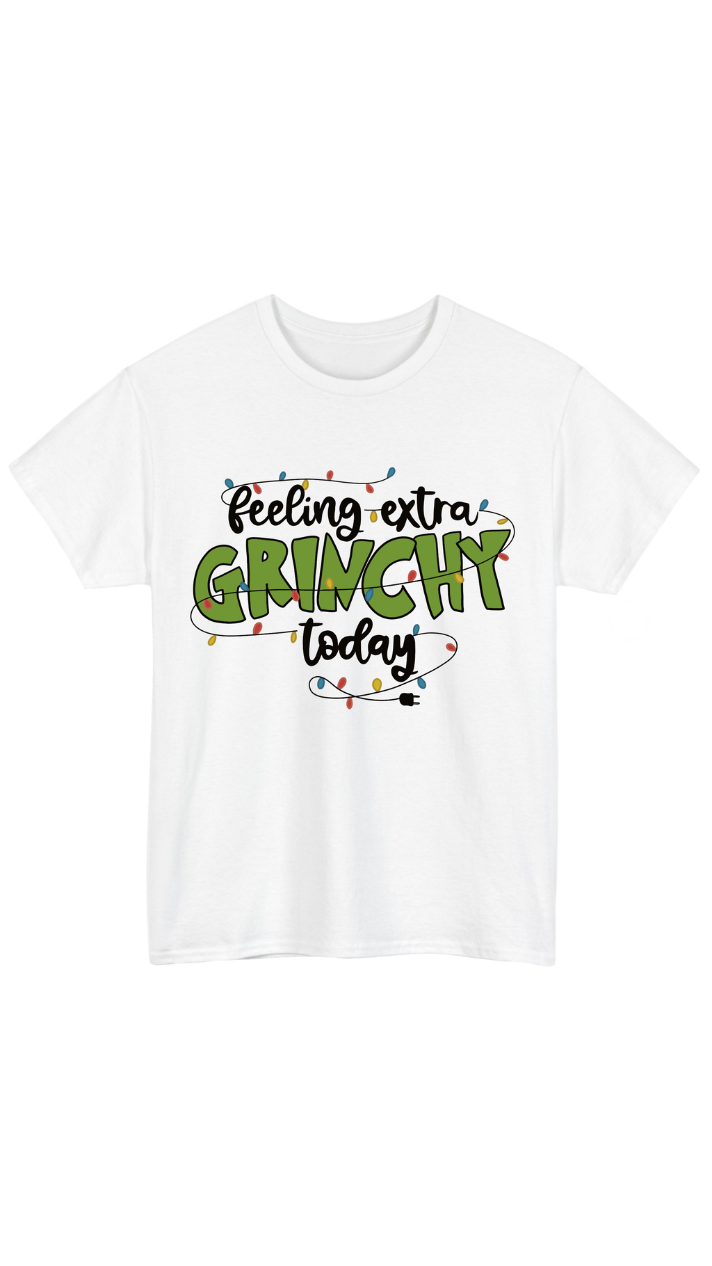 Grinchy White Tee