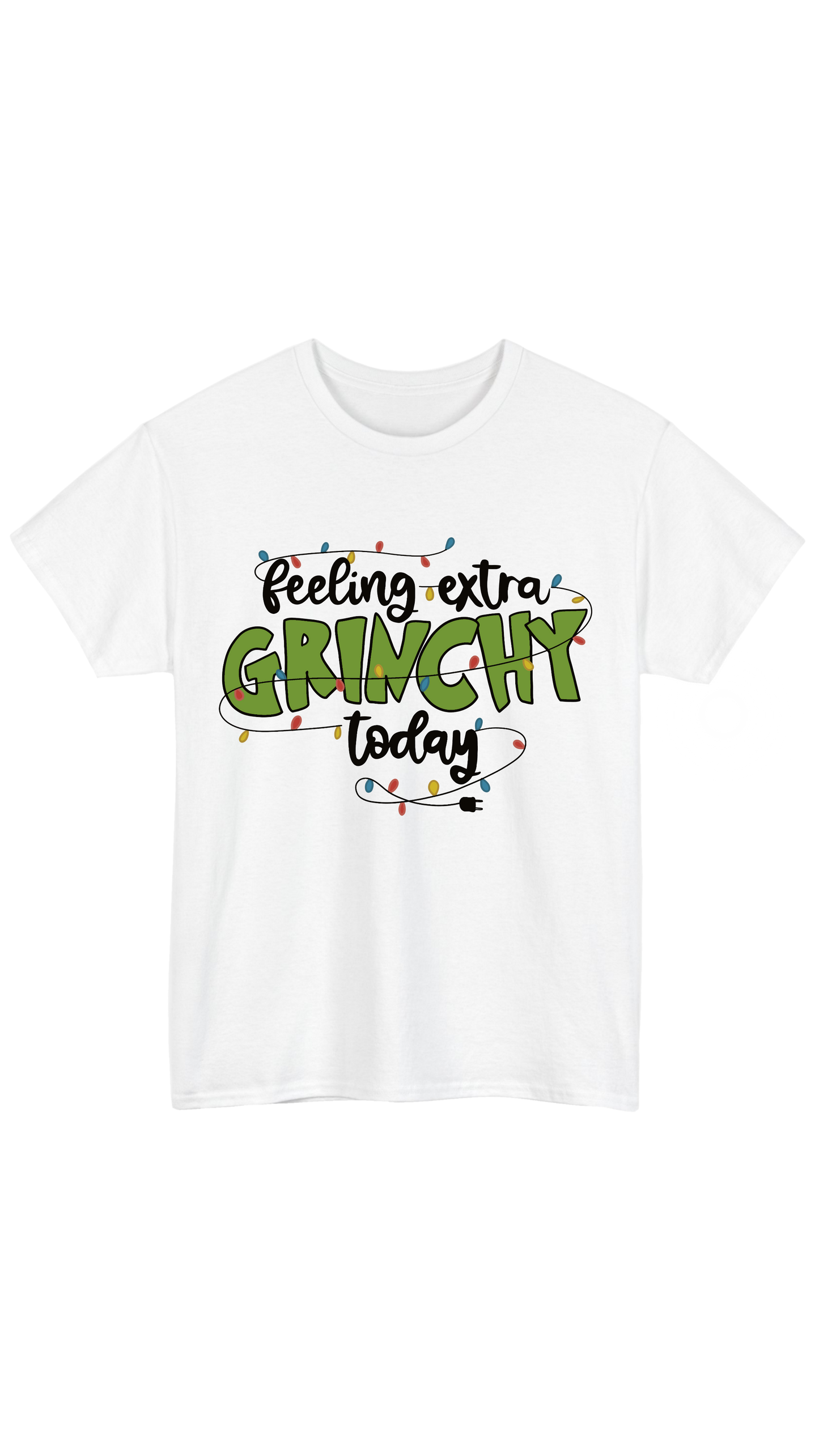 Grinchy White Tee
