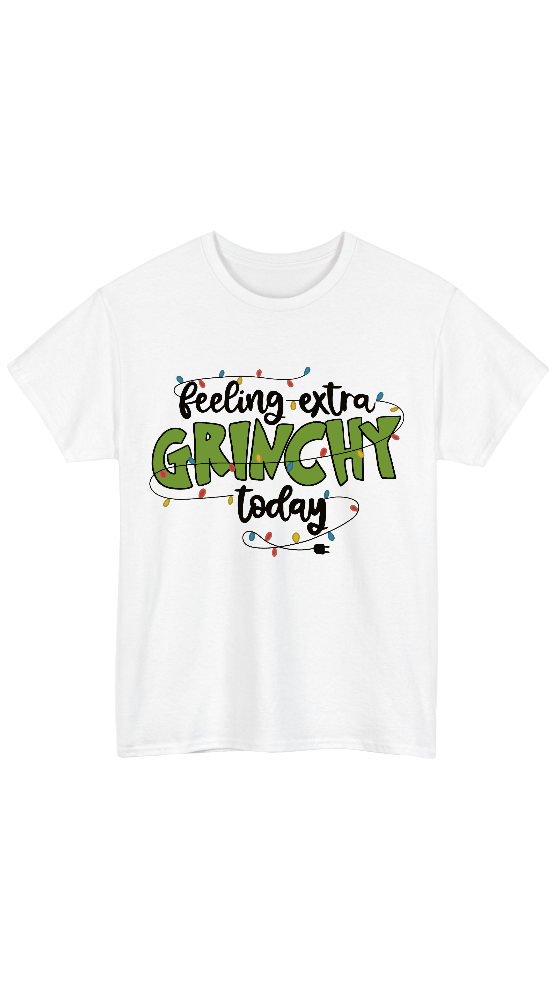 Grinchy White Tee