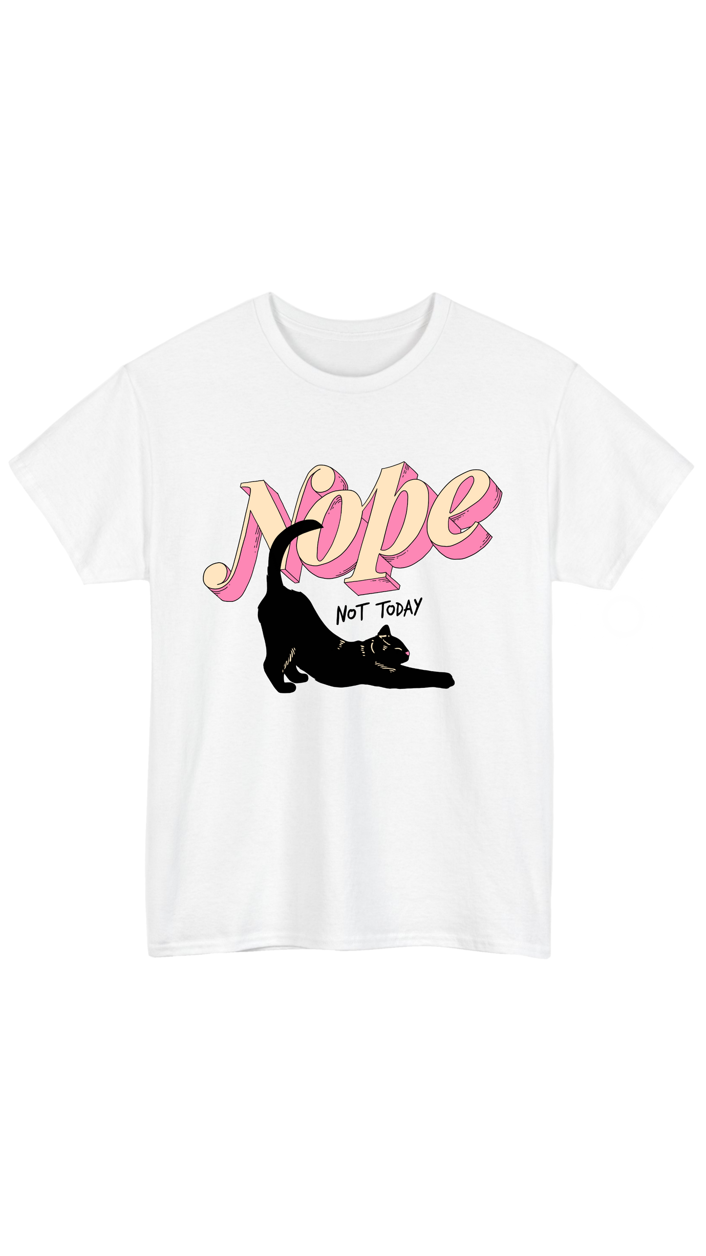 Nope White Tee