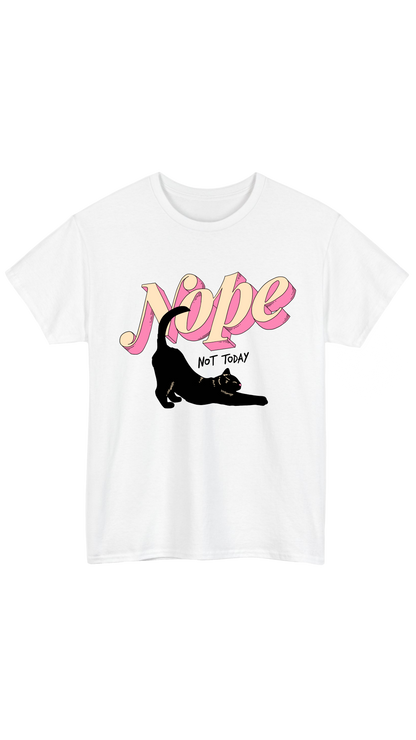 Nope White Tee