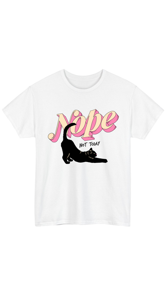 Nope White Tee