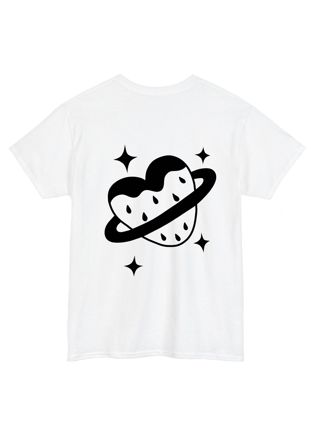 Puff Berry White Tee