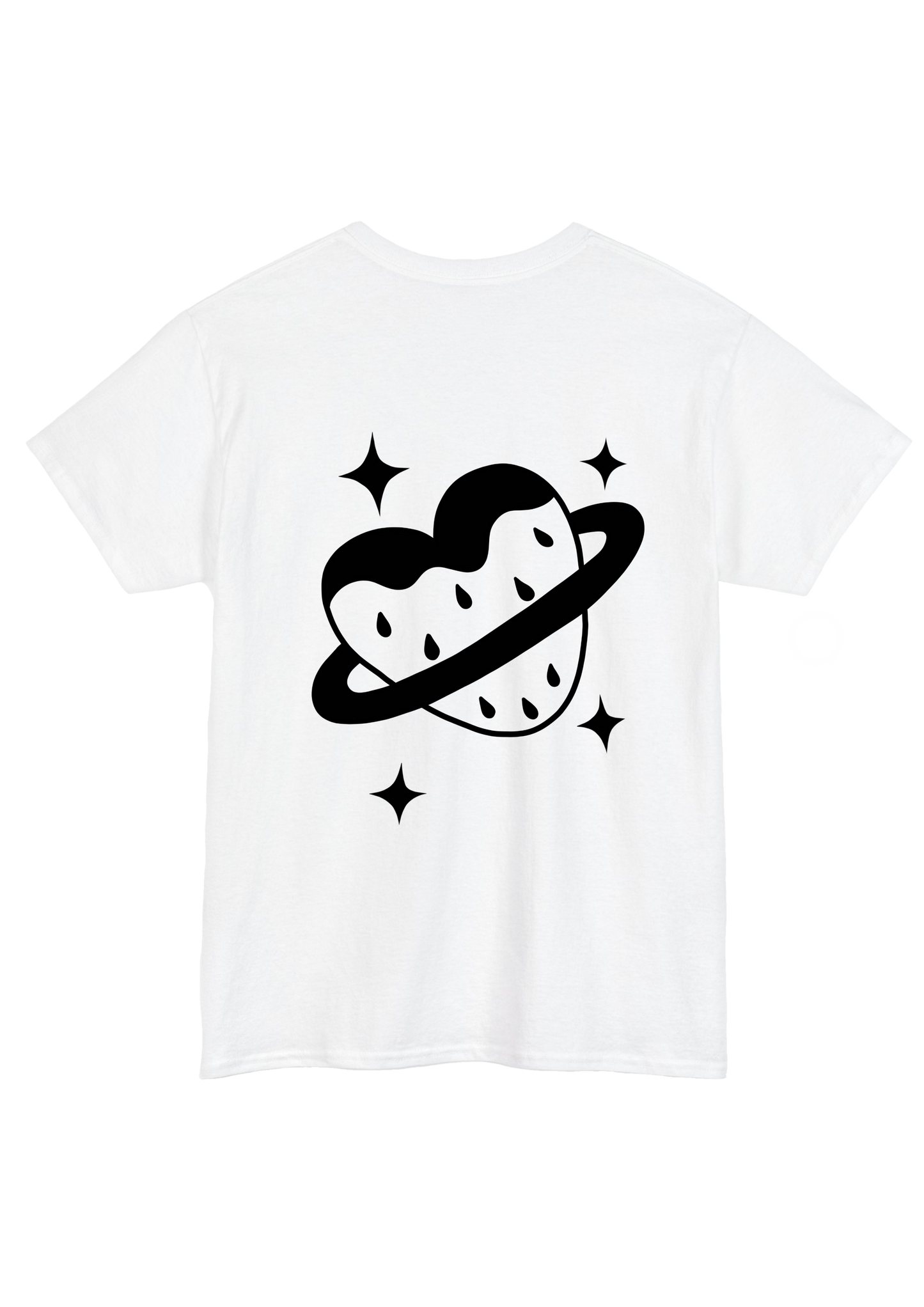 Puff Berry White Tee - Puff Berry