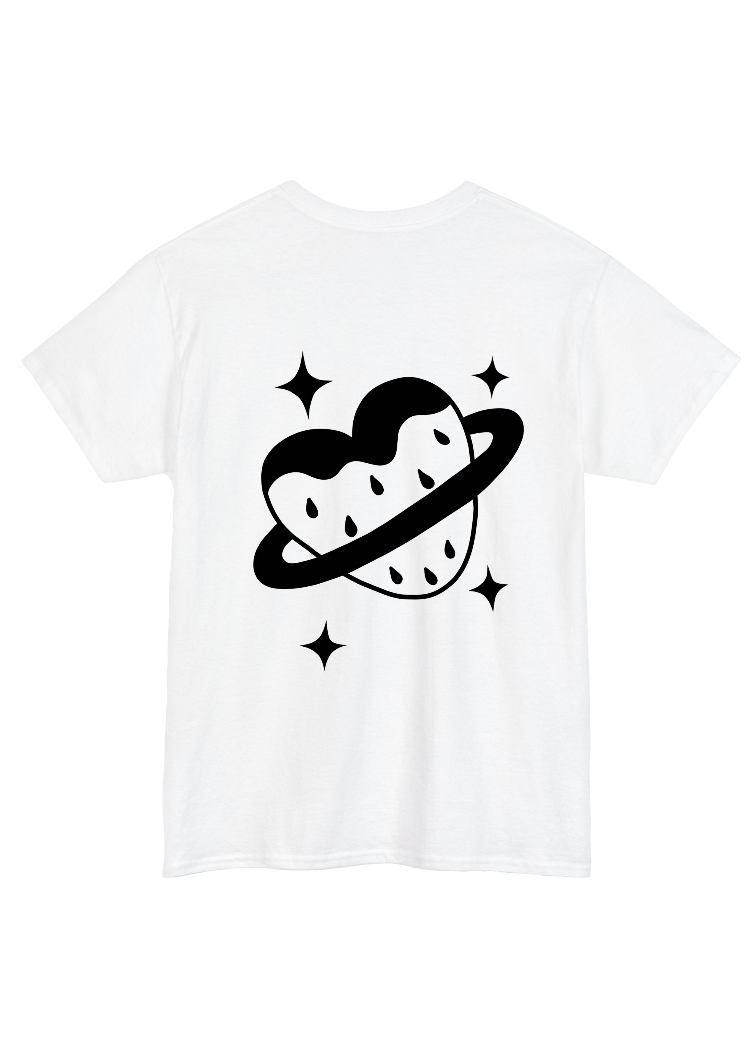 Puff Berry White Tee