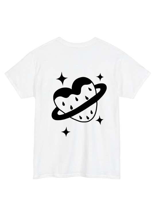 Puff Berry White Tee - Puff Berry