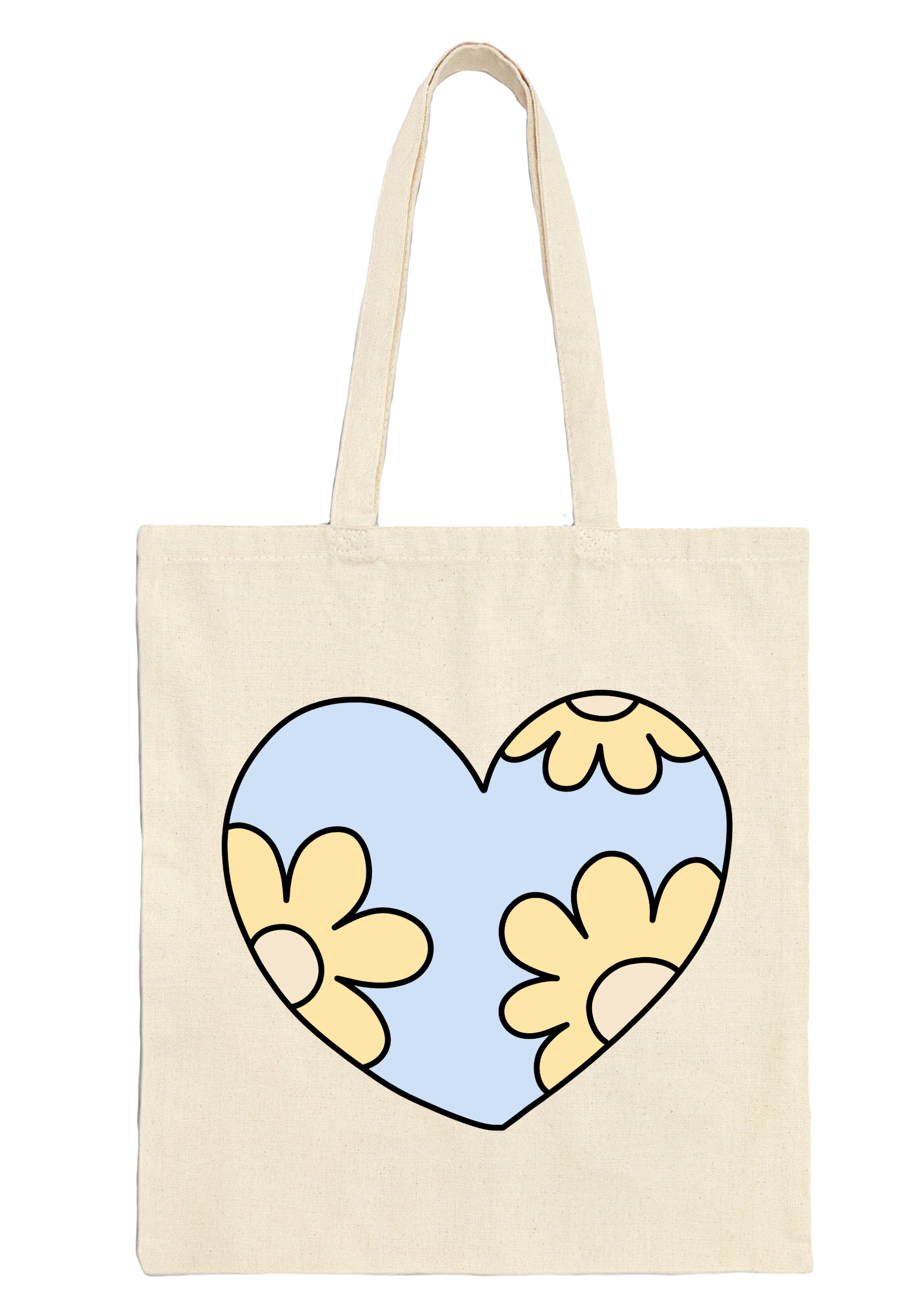 Flower Heart Tote Bag