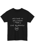 Ibuprofen Black Tee - Puff Berry