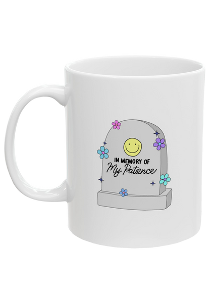 Patience White Mug - Puff Berry