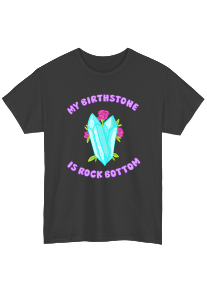 Birthstone Charcoal Tee - Puff Berry